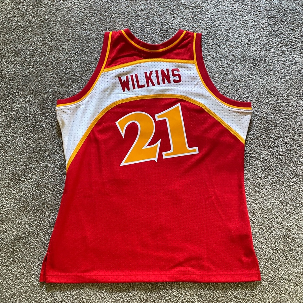 Dominique Wilkins Mitchell & Ness Hawks Jersey XL